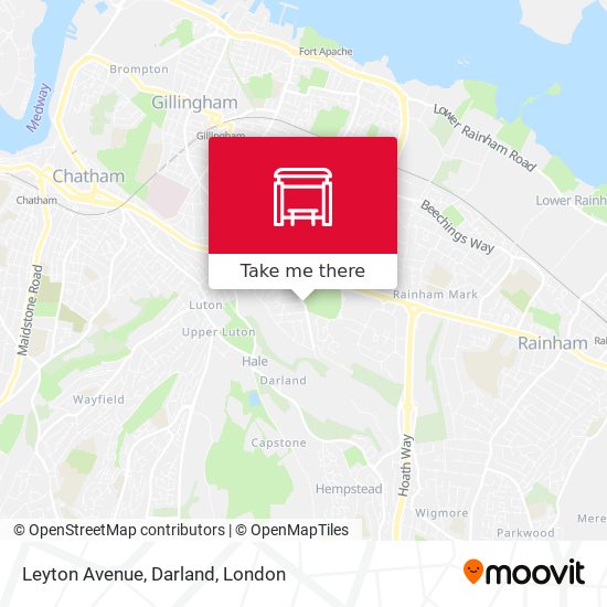 Leyton Avenue, Darland map
