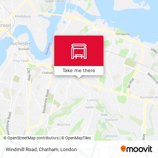 Windmill Road, Chatham map