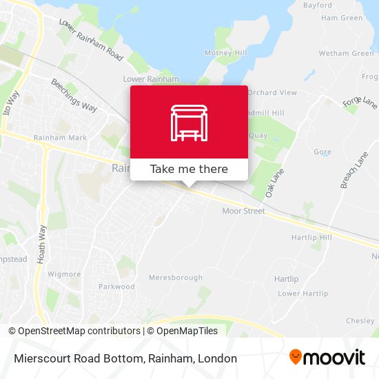 Mierscourt Road Bottom, Rainham map