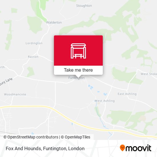 Fox And Hounds, Funtington map