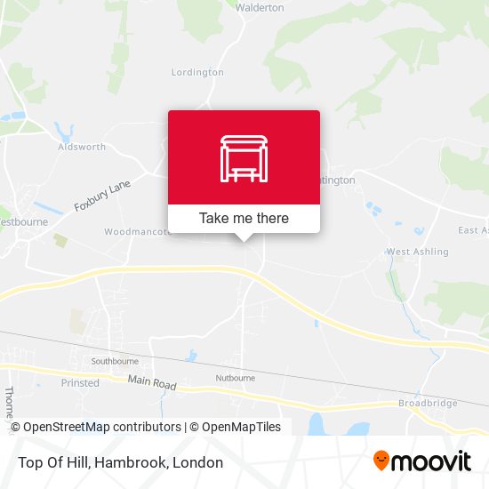 Top Of Hill, Hambrook map