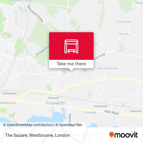 The Square, Westbourne map