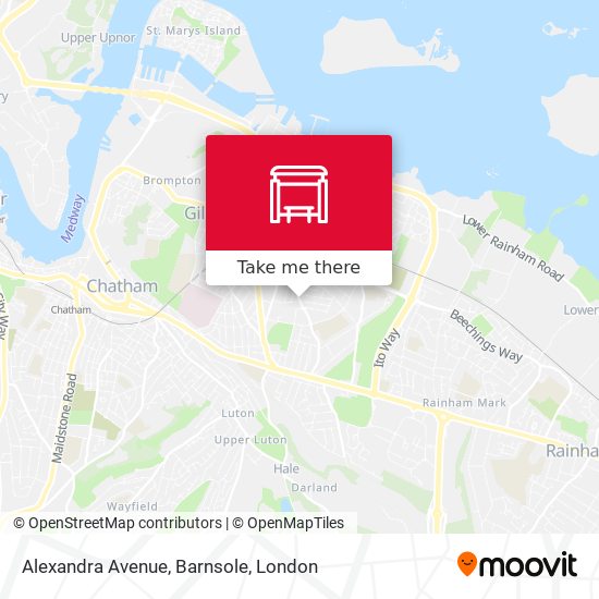 Alexandra Avenue, Barnsole map