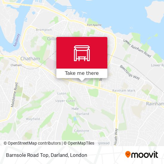 Barnsole Road Top, Darland map