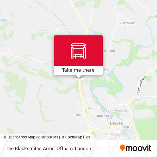 The Blacksmiths Arms, Offham map