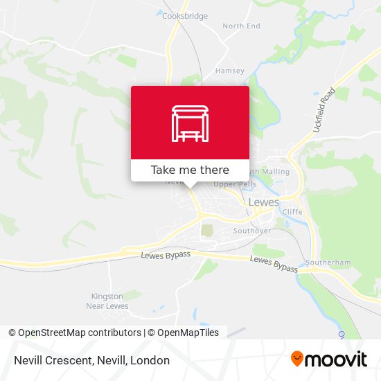 Nevill Crescent, Nevill map