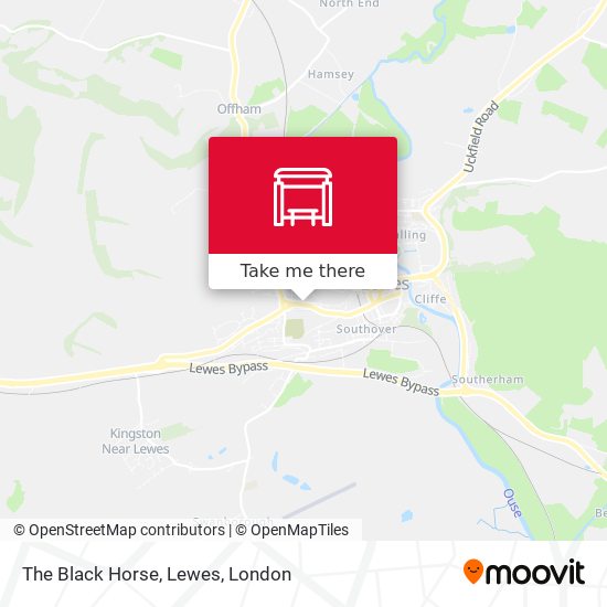 The Black Horse, Lewes map