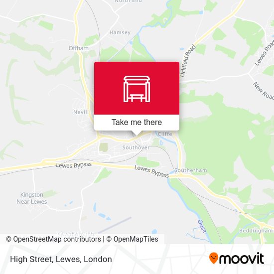 High Street, Lewes map