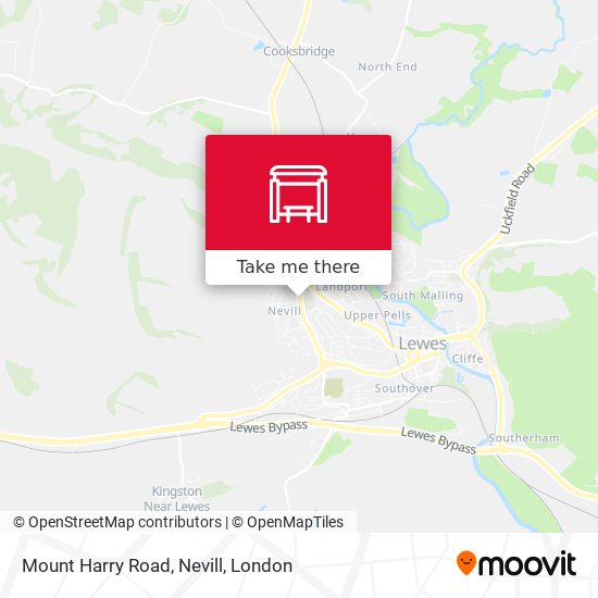 Mount Harry Road, Nevill map