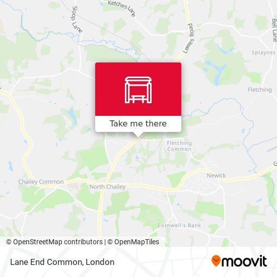 Lane End Common map