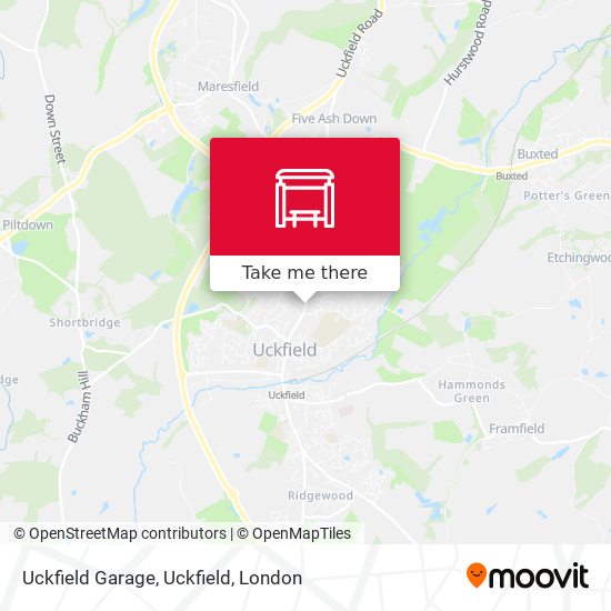 Uckfield Garage, Uckfield map