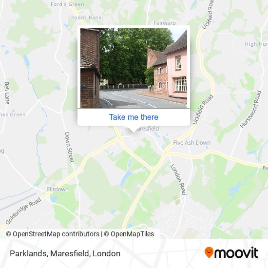 Parklands, Maresfield map
