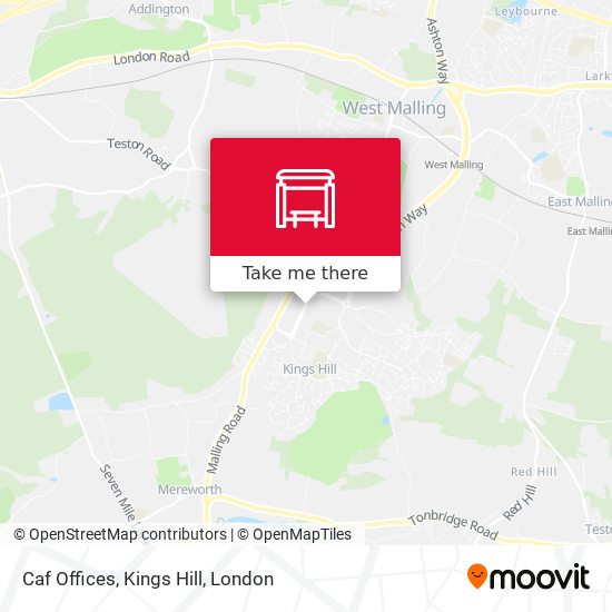 Caf Offices, Kings Hill map