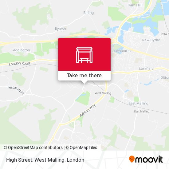 High Street, West Malling map
