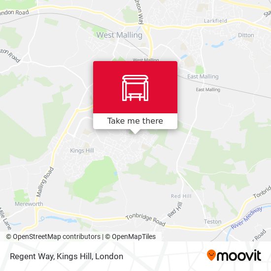 Regent Way, Kings Hill map
