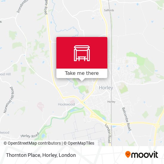 Thornton Place, Horley map