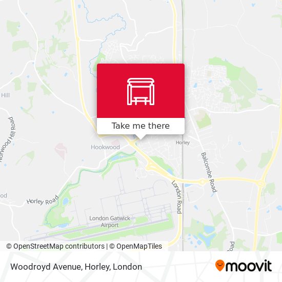 Woodroyd Avenue, Horley map