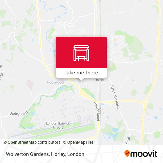 Wolverton Gardens, Horley map