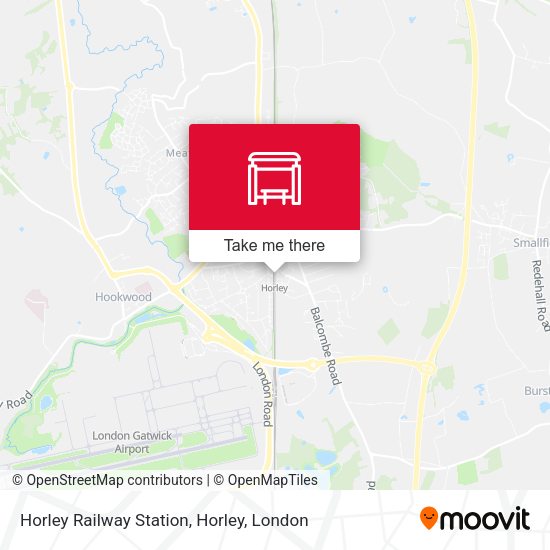 Horley Railway Station, Horley map