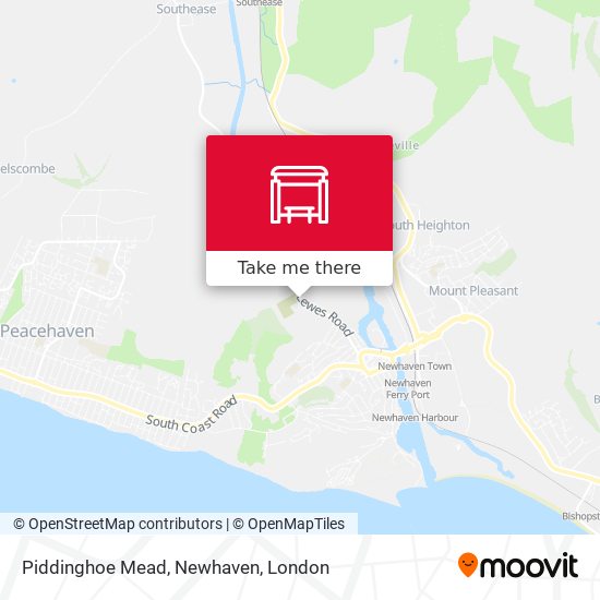 Piddinghoe Mead, Newhaven map