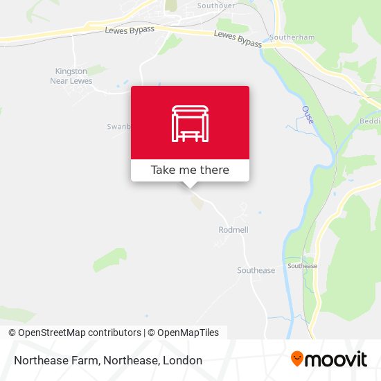Northease Farm, Northease map
