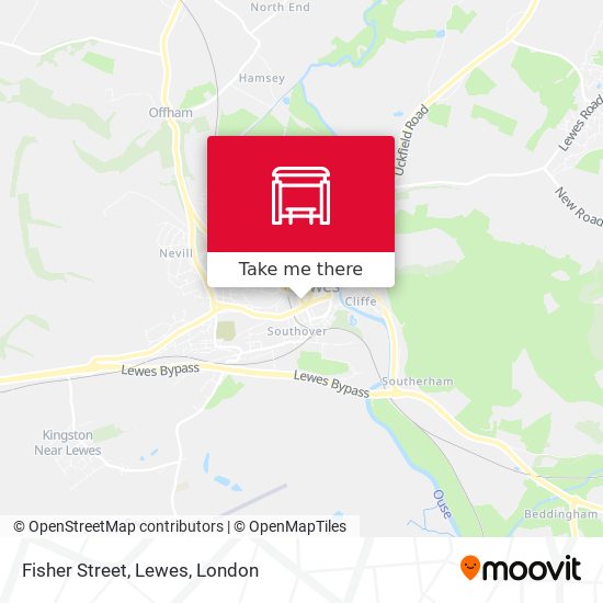 Fisher Street, Lewes map