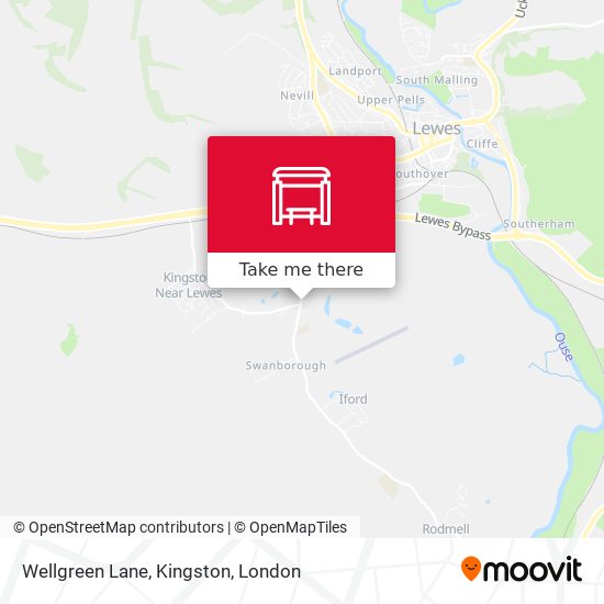 Wellgreen Lane, Kingston map