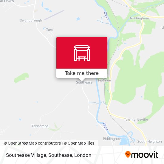Southease Village, Southease map