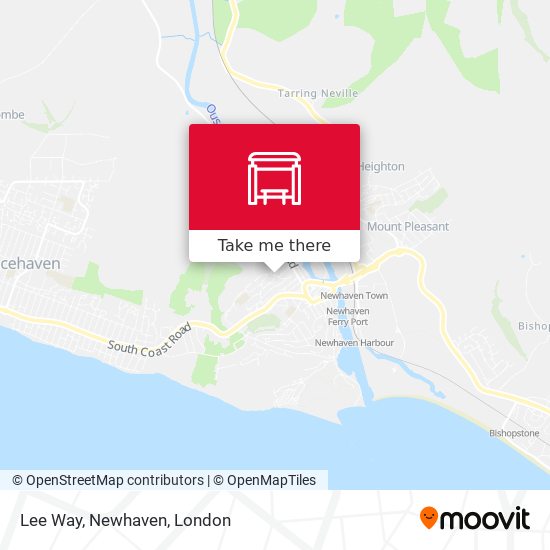 Lee Way, Newhaven map
