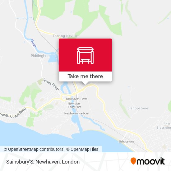 Sainsbury'S, Newhaven map
