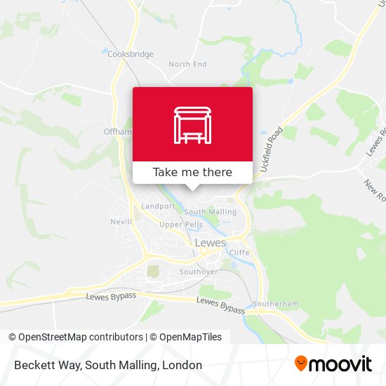 Beckett Way, South Malling map