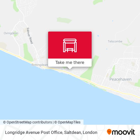 Longridge Avenue Post Office, Saltdean map