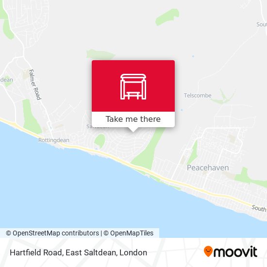 Hartfield Road, East Saltdean map