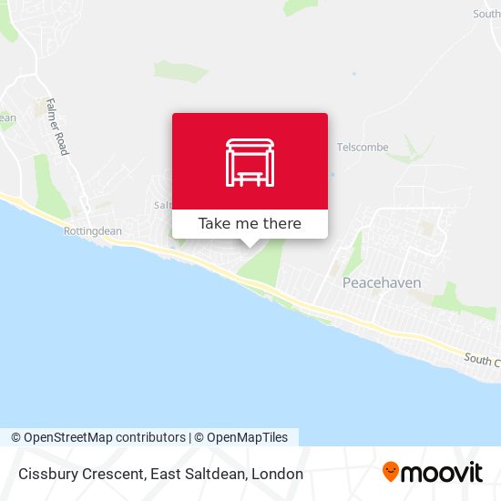 Cissbury Crescent, East Saltdean map