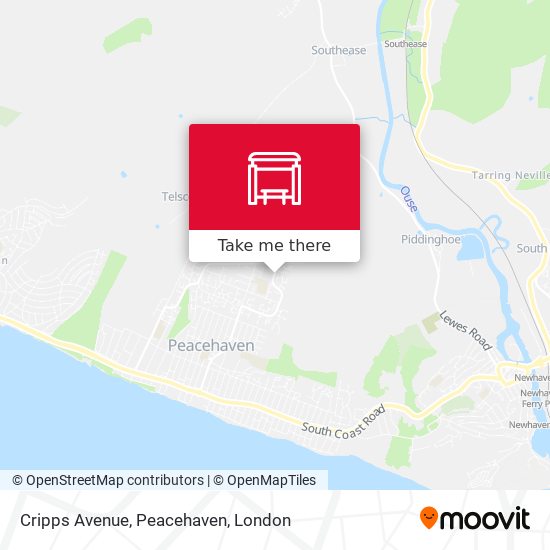 Cripps Avenue, Peacehaven map