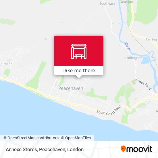 Annexe Stores, Peacehaven map