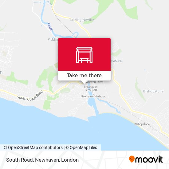 South Road, Newhaven map