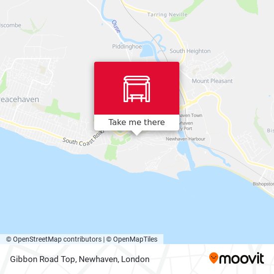 Gibbon Road Top, Newhaven map