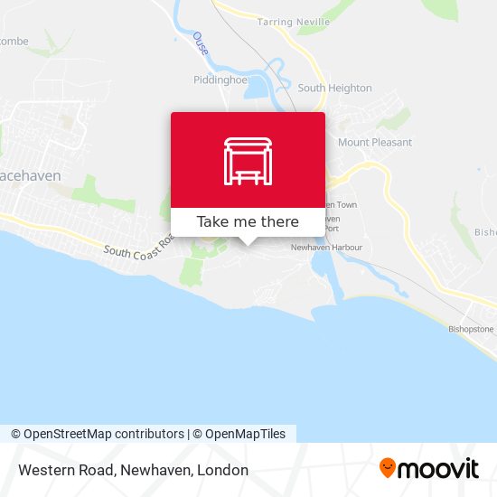 Western Road, Newhaven map