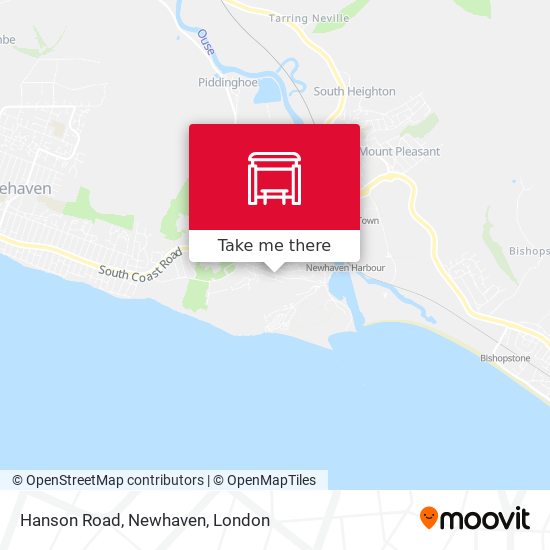 Hanson Road, Newhaven map