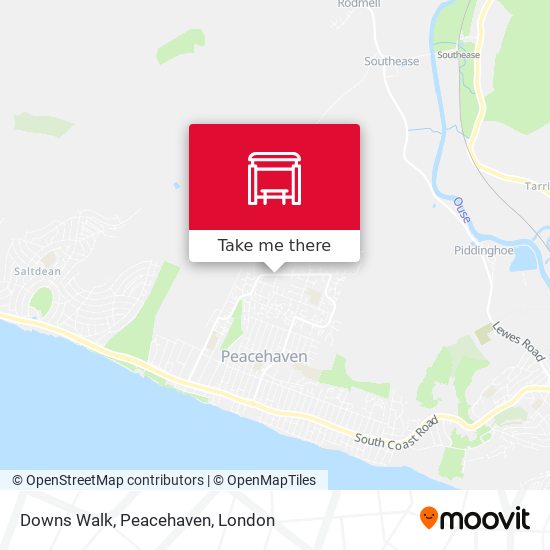 Downs Walk, Peacehaven map