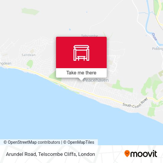 Arundel Road, Telscombe Cliffs map