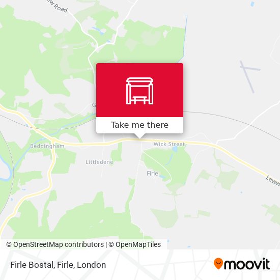 Firle Bostal, Firle map