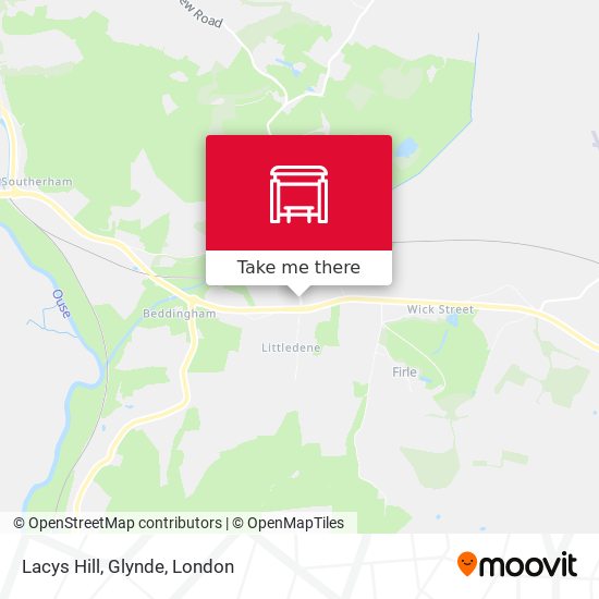 Lacys Hill, Glynde map