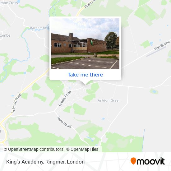 King's Academy, Ringmer map