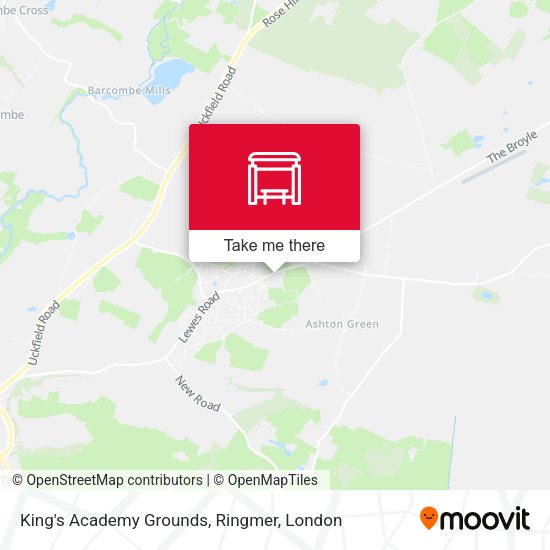 King's Academy Grounds, Ringmer map