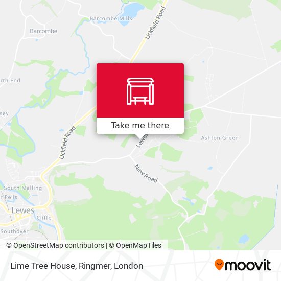 Lime Tree House, Ringmer map