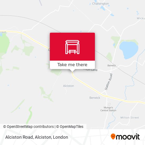 Alciston Road, Alciston map