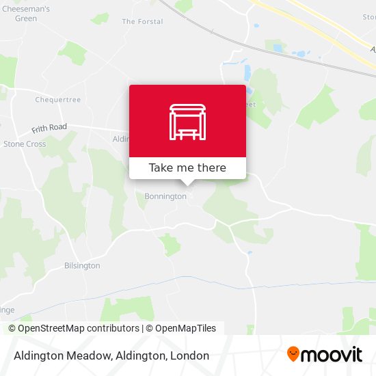 Aldington Meadow, Aldington map