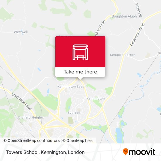 Towers School, Kennington map